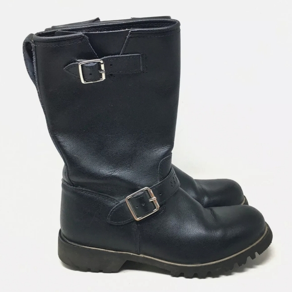 Bilt Men's Motorcycle Boots 10" Black Leather 8 - Picture 6 of 8